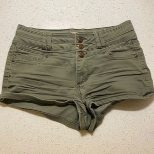Army green shorts